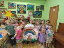 Коллективная аппликация «Разноцветно лето»